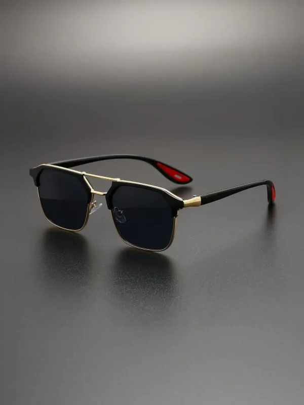 Vizor UV Protection Rectangular Retro Square Sunglasses