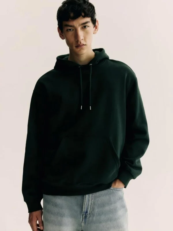 HILFIRE REGION Men Full Sleeve Solid Hooded Sweatshirt